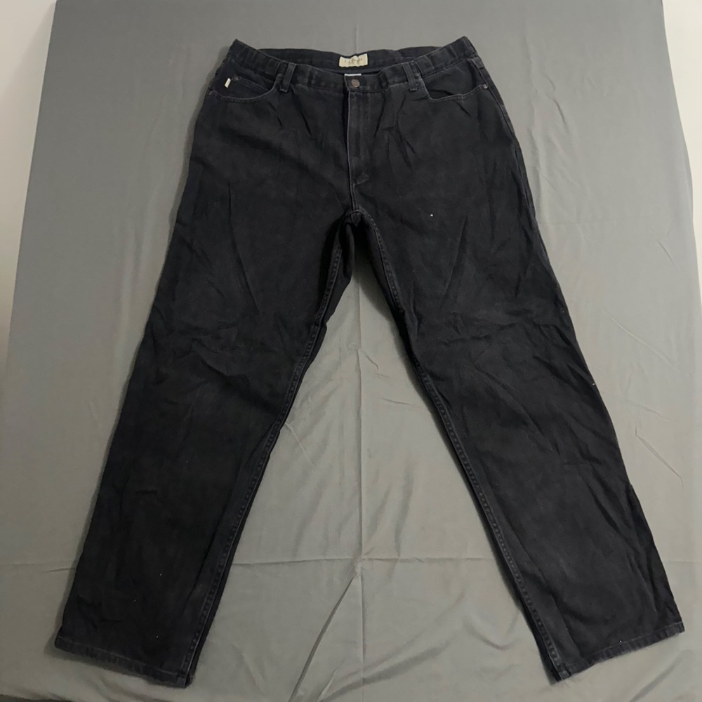 LL Bean Comfort Waist Jeans Men's 40x34 Elastic Waist Black Denim‎ 100% Cotton